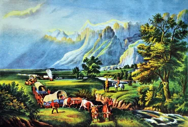 Die Rocky Mountains, Die Auswanderer überqueren die Ebenen